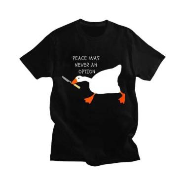 Imagem de Camiseta Gráfica Casual Engraçada De Manga Curta De Verão Untitled Goo