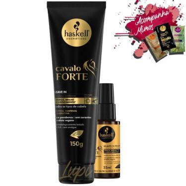 Imagem de Kit Haskell Cavalo Forte Leave-in 150g + Selante De Pontas