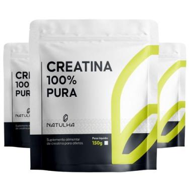 Imagem de KIT 3X Creatina 100% Pura 150g - Natulha