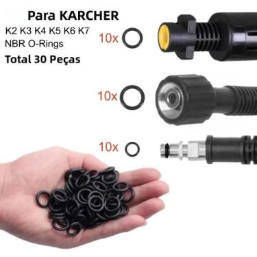Imagem de Kit De 30 Peças De Vedação NBR (O-Rings) Para Karcher K2 K3 K4 K5 K6 K