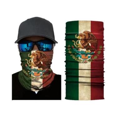 Imagem de Balaclava Masculina Sem Costura Com Bandeira Nacional, Lenço Mágico, F
