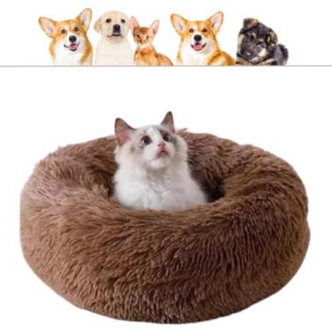 Imagem de CAMINHA DONUT NUVEM PET PELUCIA M REDONDA CAMA PELUCIADA NINHO CASINHA CASA COLCHONETE Cachorros E Gatos NUVEM FUNDO ANTIDERRAPANTE IMPERMEAVEL QUALIDADE PREMIUM 50CM (CHOCOLATE)
