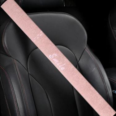 Imagem de UINSUE Capa de cinto de segurança de carro extralonga confortável e alivia o estresse, durável e confortável, almofada de ombro para cinto de segurança melhora seu conforto e segurança ao dirigir