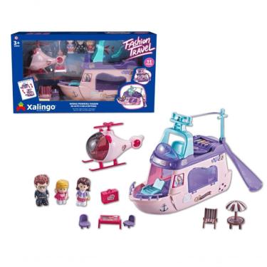 Imagem de Minha Primeira Viagem De Iate E Helicóptero 11 Peças Xalingo