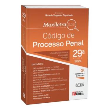 Imagem de Codigo de Processo Penal - 29Ed/24 - RIDEEL, Sortido