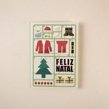 Imagem de Cartão de Natal Elegância Noel com Envelope Diversificado para Mensage