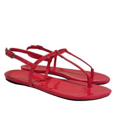 Imagem de Sandália Arezzo Salto Rasteiro Rosa Neon-Feminino