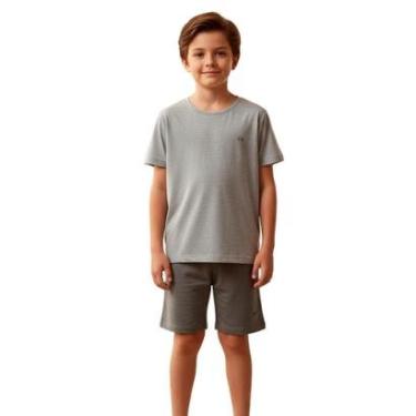 Imagem de Pijama Ogochi Infantil Cinza Og 10/18-Masculino