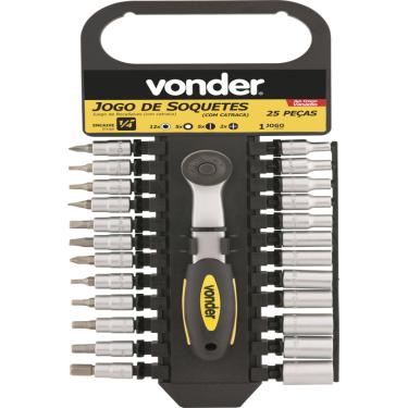 Imagem de Jogo Soquete Sextavado E Bits Ponteiras Encaixe 1/4  4-13mm