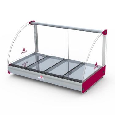 Imagem de Estufa Curva Vermelho Progás Elétrica 220V 4 Bandejas Em Aço Inox Prv-04 E - P38922