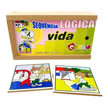 Imagem de Sequencia Lógica Vida Brinquedos Educativos Pedagógico Cognitivo Infan