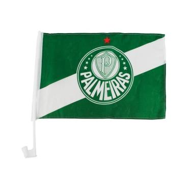 Imagem de Bandeira Haste Plástico Vidro Carro Palmeiras-Unissex