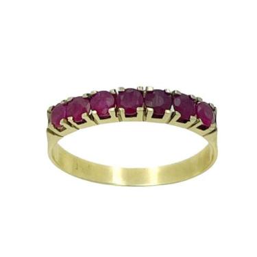 Imagem de Anel em Ouro 18K com 7 Rubis - Joia Exclusiva - Justino Ribas, 21
