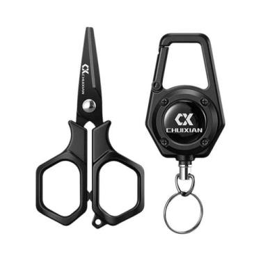 Imagem de Tesoura De Pesca Portátil Revestida De Titânio, Durável, Para Cortar L