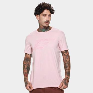 Imagem de Camiseta Ellus Fine Maxi Masculina, Rosa bebê, M