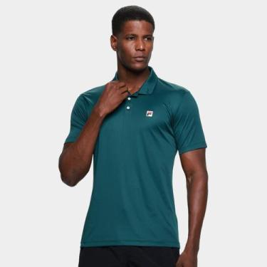 Imagem de Camisa Polo Fila Player FBox II Ro 26 Masculina, Verde militar, M