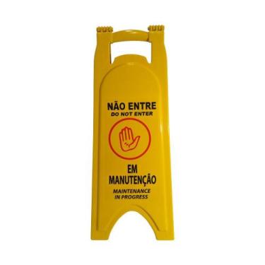 Imagem de Placa Cavalete Cuidado em Manutenção - JSN