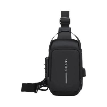 Imagem de Bolsa Sling Masculina Durável Oxford Estilosa Para Motocicleta, Mochil