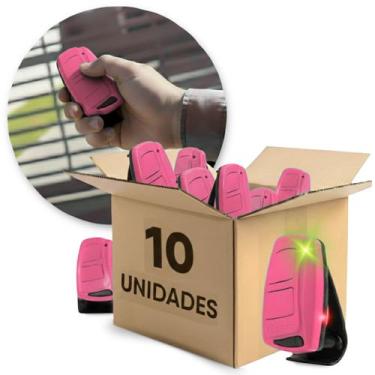 Imagem de Kit 10 Controles Portão Remotos 433mhz Ipec Tx Top Rosa Ipec - Ipec