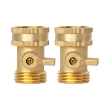 Imagem de Válvula De Desligamento Para Mangueira De Jardim Em Latão De 3/4 Poleg