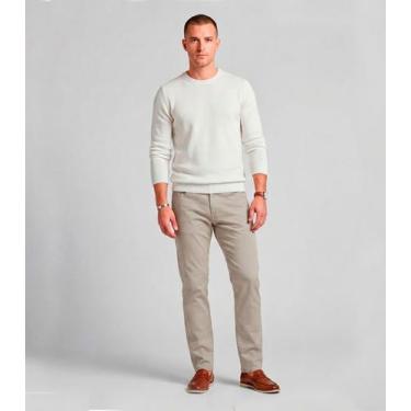 Imagem de Calça Masculina Em Sarja Com Bolsos Sea Surf Bege, 44, Bege