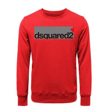 Imagem de Camisolas masculinas DSQ, pulôveres quentes, gola redonda, suéteres lo