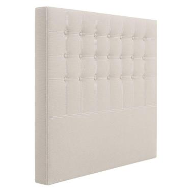 Imagem de Cabeceira Cama Box Casal Queen 160 Cm Vicenza Linho Cru - Nexta Casa