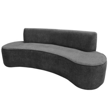 Imagem de Sofá 02 Lugares 150cm Mônaco Poliéster Cinza Escuro - Nexta Casa