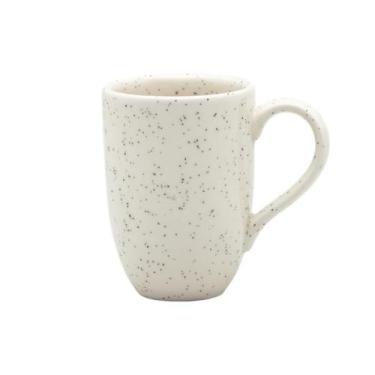 Imagem de Caneca De Cerâmica 350ml Flat Chuvisco Off White Oxford