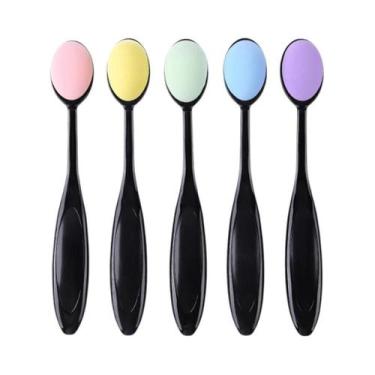 Imagem de Conjunto De 5 Pincéis De Esponja Coloridos E Suaves Para DIY, Scrapboo