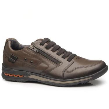 Imagem de Sapatênis Pegada 114858 Masculino Pinhão, 40