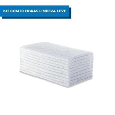Imagem de Kit 10 Fibra Tinindo De Limpeza Leve 3m 102x230mm