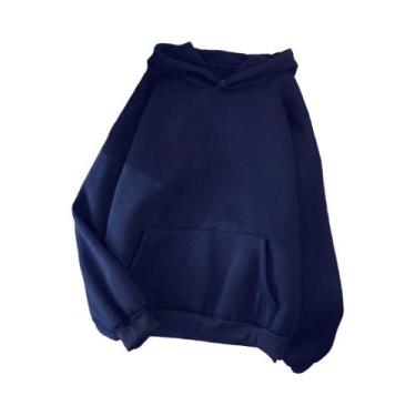 Imagem de Hoodies Oversized Unissex Em Fleece Para Outono E Inverno, Quentes E C