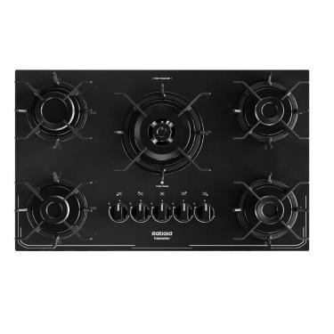 Imagem de Cooktop a Gás ITATIAIA Itamaster 3700000343 5 Bocas Vidro Temperado com Acendimento Automático Preto
