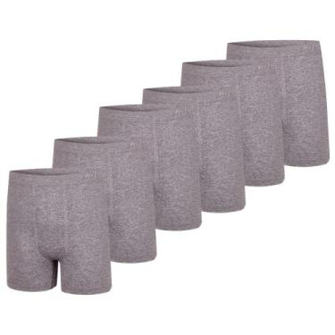 Imagem de Kit 6 Cuecas Box Masculina Sem Costura De Microfibra Trifil Lisa Básic