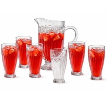 Imagem de Jogo de Jarra e Copos de vidro Madri 7 peças - Em Casa Tem