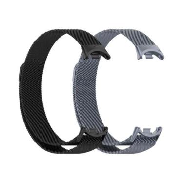 Imagem de Pulseira Magnética De Aço Inoxidável Para Xiaomi Mi Band 10 NFC Acessó