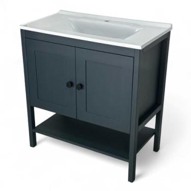 Imagem de Gabinete para Banheiro 2 Portas Hudson - MAZZU MOVEIS