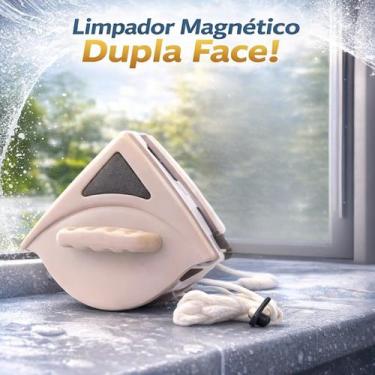 Imagem de Limpador de Vidro Magnético Dupla Face Limpeza Janela Fácil Rápida Ent