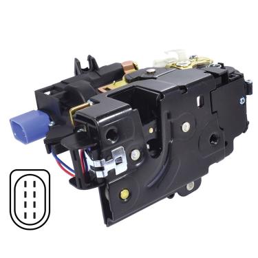 Imagem de Fechadura de Porta Dianteira Direita Modelo F103 para Volkswagen Polo Hatch e Polo Sedan Após 2002 Elétrica Universal