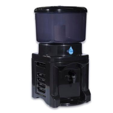 Imagem de Filtro de Água 8 e 6L com Cuba de Cerâmica e Parte Superior em Acrílico Tripla Ação para Cozinha Preto OEM