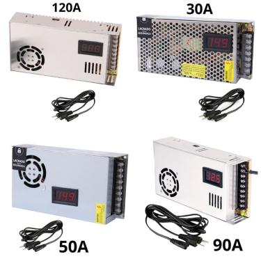 Imagem de Fonte Automotiva Chaveada para Som e Baterias Modelo Display + Ca com Voltímetro e Smar...