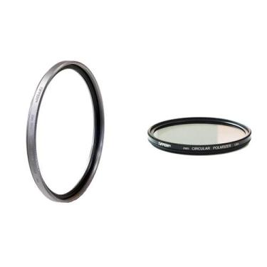 Imagem de Conjunto de filtros Tiffen 77mm, protetor UV e polarizador circular