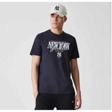 Imagem de Camiseta New Era Regular New York Yankees MLB Preto Preto GG-Masculino