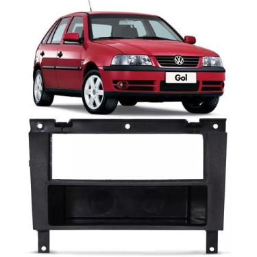Imagem de Moldura De Painel 1 Din Vw Gol G3  + Porta Objeto - Para CD / MP3 DVD 