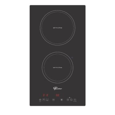 Imagem de Cooktop de Indução 2 Bocas Fischer Vitrocerâmico, Preto, 220V