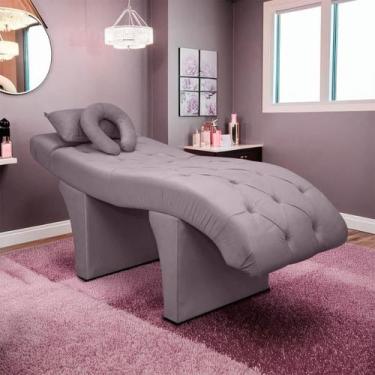 Imagem de Maca Lash Designer Cilios Estofada Estética Veludo Rosê - SOFA STORE