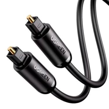 Imagem de Cabo de Fibra Óptica Alta Qualidade Toslink Ugreen Conectores Banhados