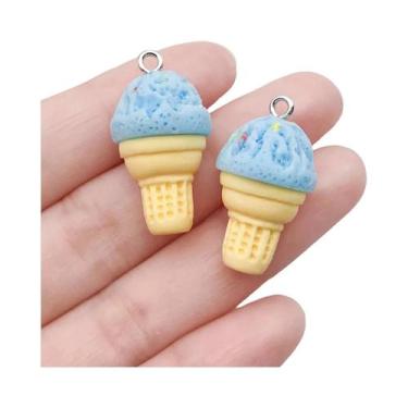 Imagem de Pingentes De Resina De Sorvete De Verão, 5/8 Peças, 15x28mm, Para Aces