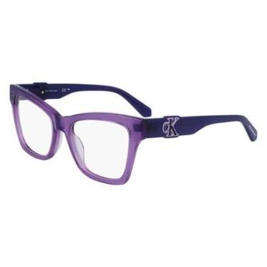 Imagem de Armação de Óculos Calvin Klein Jeans CKJ23646 500 - Roxo 52-Feminino